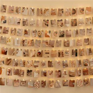 Photo Clips String Lights Battery Operated Fairy Lights Dorm Wall Bedroom Decor